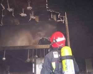 Incendio en la freidora de un restaurante en el municipio de A Capela