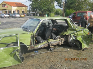 Accidente de tráfico en la parroquia de Vilamaior, Ayuntamiento de Ordes